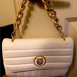 ALDO White Leather Shoulder Bag